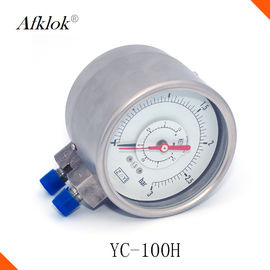 YC-100H Miernik kontroli ciśnienia gazu Laminowane szkło ochronne -0,1 / 160 Mpa