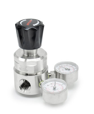 quality Wysokociśnieniowy regulator podwójnego wskaźnika 3500 psi SS 316 Reduktory ciśnienia ze stali nierdzewnej factory