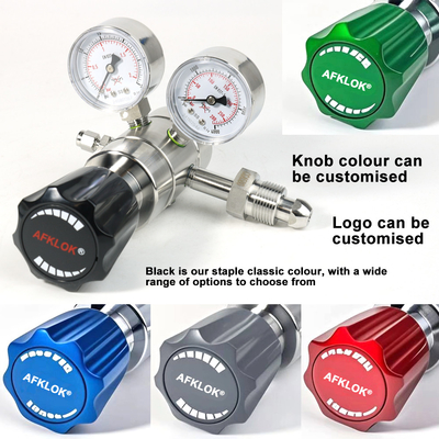 quality Wjazd 4000 Wjazd 30psi Regulator ciśnienia dwustopniowego z azotu powietrza i stali nierdzewnej dla systemów gazowania laboratoryjnego factory