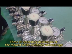 W trakcie badań ciśnieniowych przeprowadzanych jest dziesięć jednostek wtórnych bez logo, które używają tlenu jako gazu wyboru.